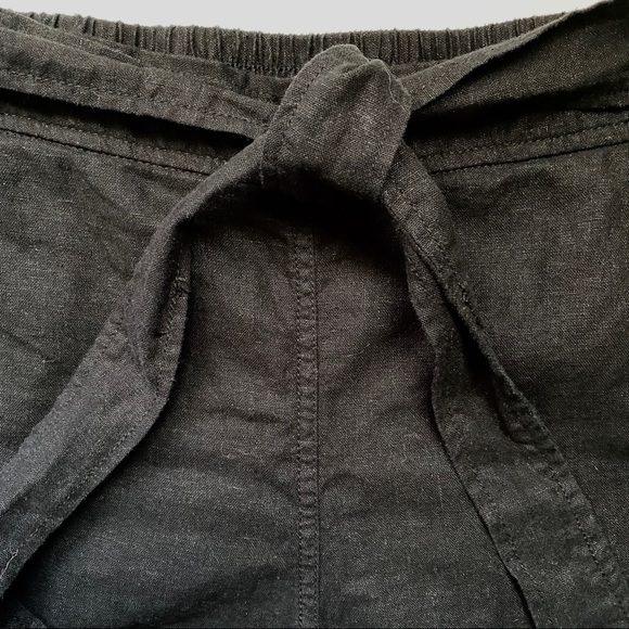 Max Studio Black Linen Pants, New! - Picture 2 of 3